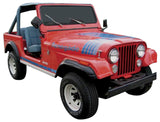 Decal and Stripe Kit, Factory Authorized Reproduction, 1979-80 AMC Jeep Renegade (3 Multi-Colors) - Drop ships in approx. 1-3 weeks