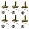 Clip Kit, 12-Pieces (6 fasteners and 6 nuts), Hood Molding, 1968-74 AMC Javelin, AMX - American Performance Products, Co. 