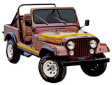 Decal and Stripe Kit, Factory Authorized Reproduction, 1981-82 AMC Jeep Renegade (3 Multi-Colors) - Drop ships in approx. 1-3 weeks