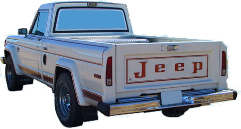 Decal and Stripe Kit, Factory Authorized Reproduction, 1980-82 AMC Jeep Laredo J10 Cherokee SJ (2 Color, 4 Color Choices) - AMC Lives