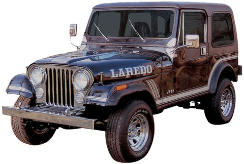 Decal and Stripe Kit, Factory Authorized Reproduction, 1985-86 AMC Jeep Laredo (2 Colors) - AMC Lives
