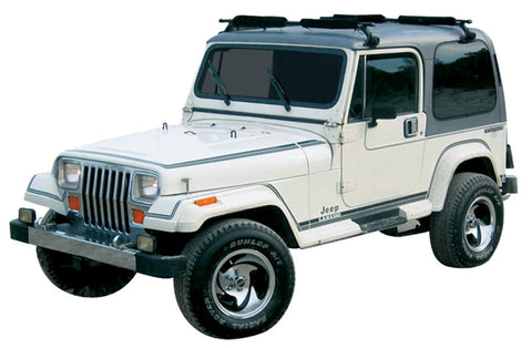 Decal and Stripe Kit, Factory Authorized Reproduction, 1987-90 AMC Jeep Laredo (2 Color, 2 Color Choices) - AMC Lives