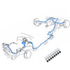 Brake Line Master Kit, Power Front Disc, 8-Piece Kit with Clips, 1971-74 AMC Gremlin X Only (OE Steel or Stainless) - Drop ships in approx. 2-4 weeks