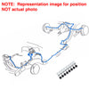 Brake Line Master Kit, Manual Disc Brakes, 8-Piece Kit with Clips, 1971-74 AMC Javelin, Javelin AMX Only (OE Steel or Stainless) - Drop ships in approx. 2-4 weeks