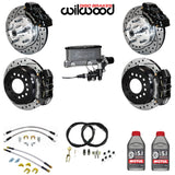 4-Wheel Disc Master Kit, Wilwood, 11" Drilled/Slotted Rotors, 4-Piston Front & Rear, 1967-1983 AMC (For Control Freak IFS Only)