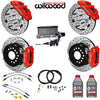 4-Wheel Disc Master Kit, Wilwood, 12" Drilled/Slotted Rotors, 6-Piston Front & 4-Piston Rear Calipers for OE AMC Spindles, 1968-1979 AMC (Except Control Freak IFS) - Drop ships in approx. 2-4 months