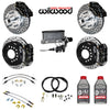 4-Wheel Disc Master Kit, Wilwood, 11" Drilled/Slotted Rotors for OE AMC Spindles, 1968-1979 AMC (Except Control Freak IFS) - Drop ships in approx. 2-3 months - American Performance Products, Co. 