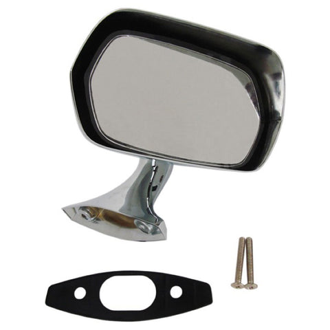 Mirror Kit, Right Side, Painted with Chrome Base, 1970-74 AMC