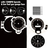 Master Dash Decal Kit, 1969 AMC AMX, Javelin w/120 Speedometer & Low Fuel Warning Option - American Performance Products, Co. 