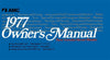 Owner's Manual, Factory Authorized Reproduction, 1977 AMC - AMC Lives