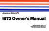 Owner's Manual, Factory Authorized Reproduction, 1972 AMC - AMC Lives