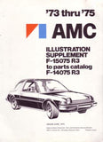 Parts & Accessories Interchange Catalog, F-15075 R3 to F-14075 R3, Factory Authorized Reproduction, 1973-75 AMC