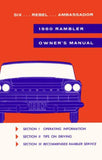 Owner's Manual, Factory Authorized Reproduction, 1960 Rambler Ambassador, Rebel, Six - Drop ships in approximately 1-2 weeks