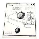 Spare Tire Decal, Space Saver, 1971-72 AMC Hornet