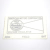 Voltage Regulator Decal, 1958-69 AMC, Rambler - AMC Lives