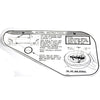 Jack Instructions Decal, Full Size Tire, 3191228, 1968-69 AMC AMX, Javelin - AMC Lives