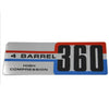 Air Cleaner Decal, 360 4V High Compression, 1971 AMC, Jeep - AMC Lives