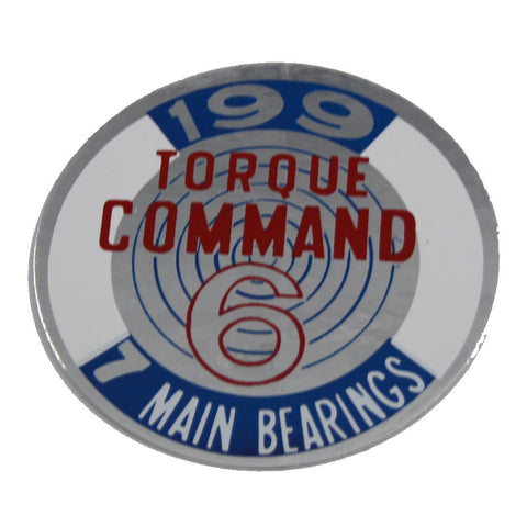 Valve Cover Decal, 199 Torque Command 6, 1967-70 AMC, Jeep - AMC Lives
