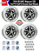 Magnum 500 Wheel, 15X7"/15x8" Staggered Chrome Steel, Set of 4 With Center Caps & Lug Nuts, 1964-88 AMC, Rambler, Eagle - AMC Lives