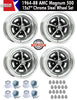 Magnum 500 Wheel, 15X7" Chrome Steel, Set of 4 With Center Caps & Lug Nuts, 1964-88 AMC, Rambler, Eagle - AMC Lives