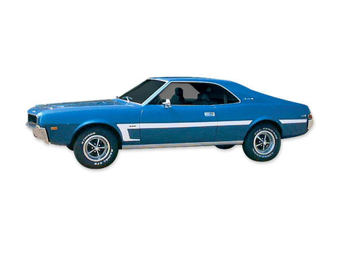 Decal and Stripe Kit, Factory Authorized Reproduction, Mod-C, 1969 AMC Javelin (4 Colors) - Drop ships in approx. 1-3 weeks