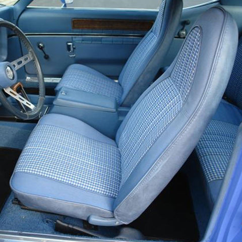 Seat Cover Set, Bucket, Domino Cloth, 1973 AMC Hornet, Javelin, Javelin AMX (4 Colors) - AMC Lives