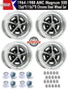 Magnum 500 Wheel, 15X6"/15x7" Staggered Chrome Steel, Set of 4 With Center Caps & Lug Nuts, 1964-88 AMC, Rambler, Eagle - AMC Lives