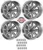 Minilite Style Wheel, 17x8" Satin Aluminum, Set of 4 With Lug Nuts, 1968-74 AMC Javelin, AMX - Drop ships in approx. 1-4 weeks