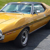 Vinyl Top Kit, 1/2 Top with 16 Clips, 1971-72 AMC Javelin, Javelin AMX (2 Colors) - Drop ships in approx. 1 month
