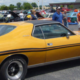 Vinyl Top Kit, 1/2 Top with 16 Clips, 1971-72 AMC Javelin, Javelin AMX (2 Colors) - Drop ships in approx. 1 month