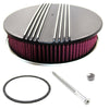 Air Cleaner Kit, Black Finned Aluminum, 1966-91 AMC, Jeep - American Performance Products, Co. 