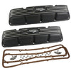 Valve Cover Kit, 290, Black Wrinkle Aluminum, 1966-69 AMC, Jeep w/V-8 - American Performance Products, Inc.