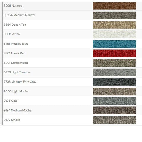 Carpet Set, OE Correct Molded w/Mass Backing Upgrade, 1968 AMC Javelin (Choose Colors) - Drop ships in approx. 2-3 weeks