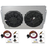 Cooling Fan Master Kit, Dual Electric, For Champion Aluminum Radiators, 1958-78 AMC, Rambler (Except Concord, Eagle, Gremlin, Hornet, Spirit, & Pacer) - Drop ships in approx. 1-3 weeks
