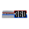 Air Cleaner Decal, 360 4-Barrel, 1972-91 AMC, Jeep - AMC Lives