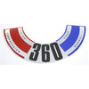 Air Cleaner Decal, 360 4-Barrel High Compression, 1970 AMC, Jeep - AMC Lives