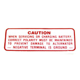 Battery Caution Decal, 1964-67 AMC, Rambler