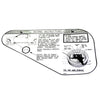 Jack Instructions Decal, Space Saver Spare, 1968-69 AMC AMX, Javelin - AMC Lives