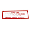 Battery Caution Decal, 1968-1978 AMC - AMC Lives
