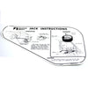 Jack Instructions Decal, Space Saver Tire, 1971-72 AMC Javelin, Javelin AMX - AMC Lives