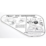 Jack Instructions, Space Saver, 1973-74 AMC Javelin, Javelin AMX