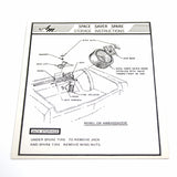 Jack Instructions Decal, Space Saver Tire, 1970 Ambassador, Rebel (Except Wagon)