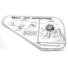 Jack Instructions Decal, Full Size Tire, 1970-71 AMC AMX, Javelin - AMC Lives