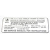 Emission Decal, 199 6-Cylinder w/Automatic Transmission, 1968-69 AMC - AMC Lives