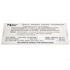 Emission Decal, 360 V-8 Automatic Transmission, 3216108, 1972 AMC - AMC Lives