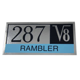 Valve Cover Decal, 1965 Rambler 287 V8