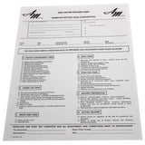 New Car Pre-Delivery Sheet, F-1942, 1965-68 AMC