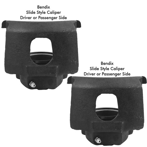 Caliper Set, Front Disc Brake, Bendix Slide Type, 1974-80 AMC, Jeep - Rebuild & Return Service or Core Charge Required