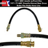 Disc Brake Hose, Front or Drum Brake Hose, Rear, 1971 AMC Javelin, Javelin AMX, 1971-72 Gremlin/Hornet - AMC Lives