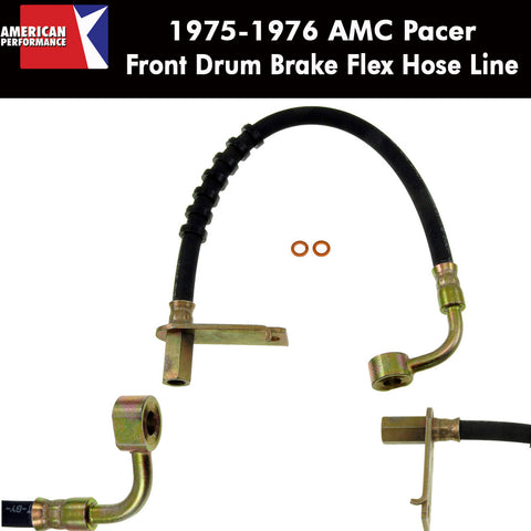Drum Brake Hose, Front, 1975-76 Pacer - AMC Lives